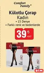 COMFORT FAMİLY KÜLOTLU ÇORAP KADIN fiyat ve kampanya bilgisi